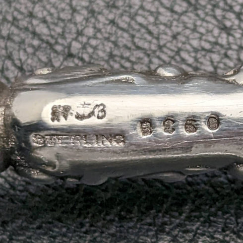 米国アンティーク ゴーハム 純銀ハンドル ボタンフック